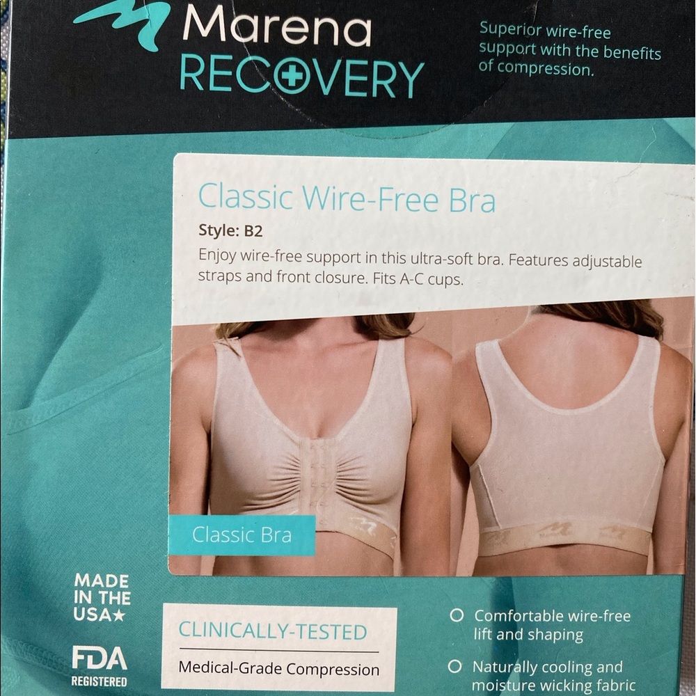 💓☀️ NWT Marena Recovery Bra Large Black